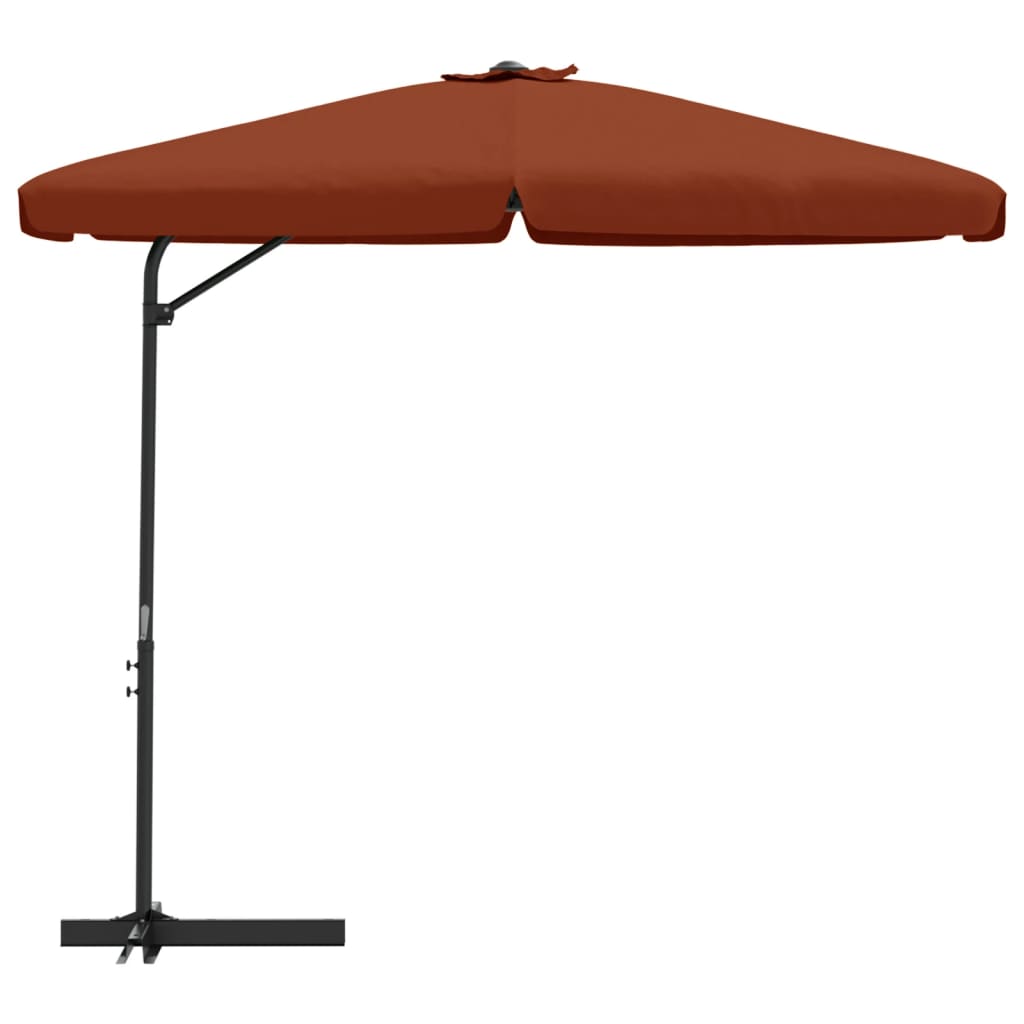 vidaXL Sonnenschirm mit Stahlmast 300 cm Terracotta-Rot