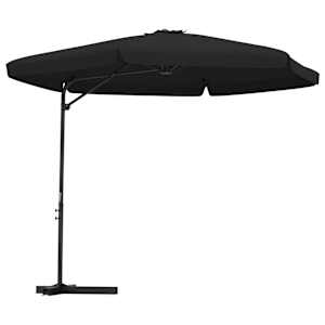 vidaXL aia p&auml;ikesevari, teraspostiga, 300 cm, must