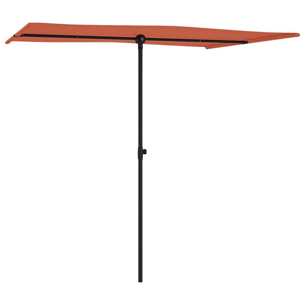 

vidaXL Parasol met aluminium paal 2x1,5 m terracotta