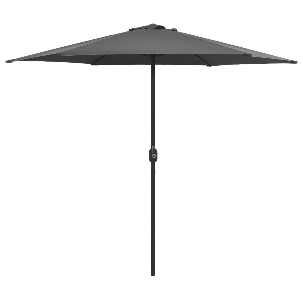 vidaXL Umbrelă de soare cu stâlp din aluminiu, antracit, 270x246 cm