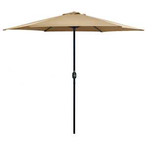 Zahradní slunečník s hliníkovou tyčí 270 x 246 cm taupe - obrázek 1