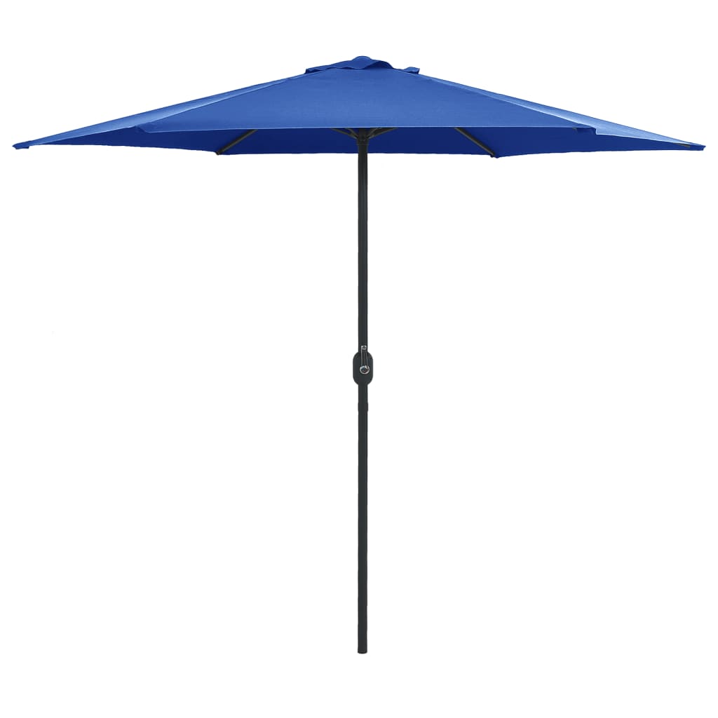 Image of vidaXL Outdoor Parasol with Aluminium Pole 270x246 cm Azure Blue