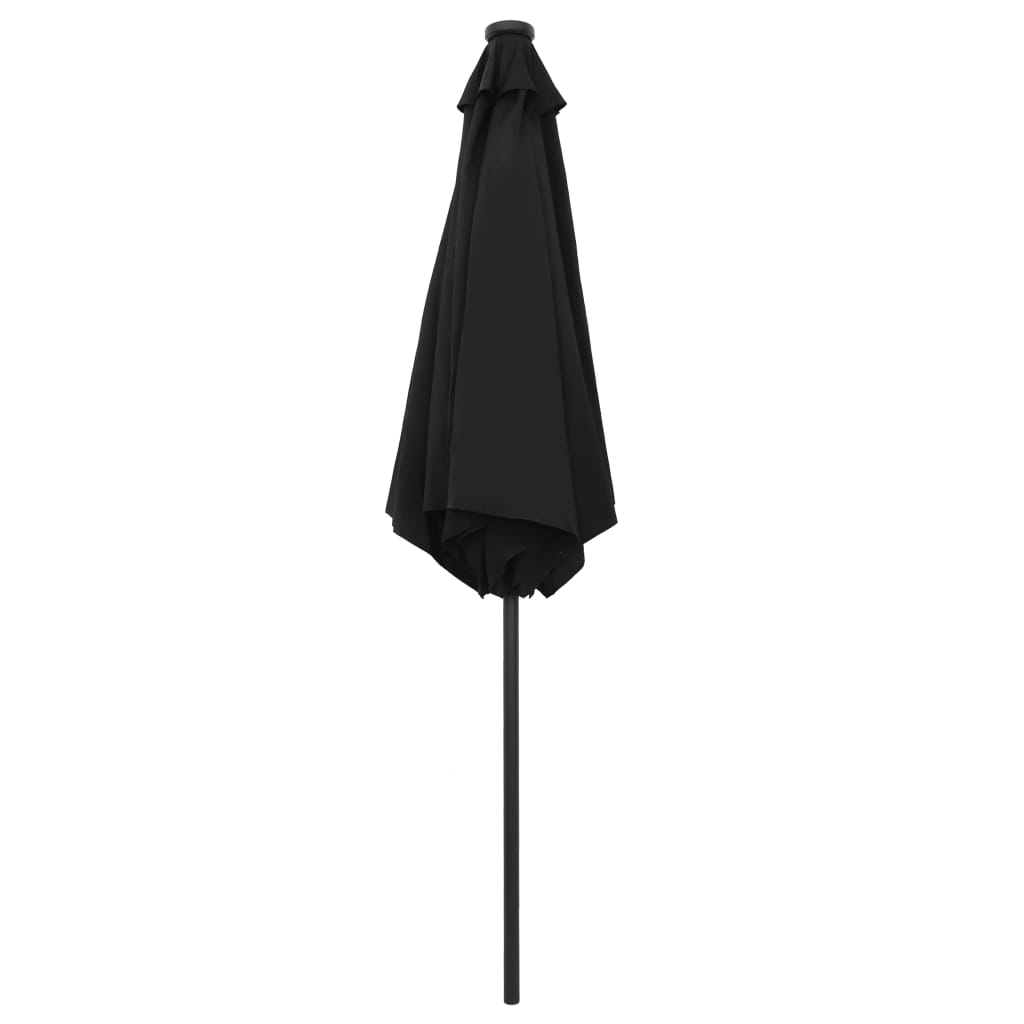 Parasol ogrodowy UV 270x236 cm, czarny