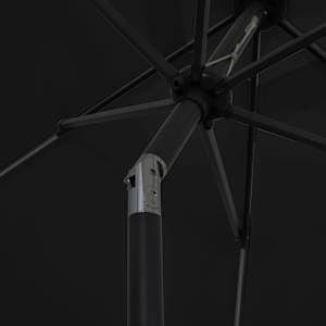 Zahradní slunečník s LED a hliníkovou tyčí 300 cm černý - obrázek 6