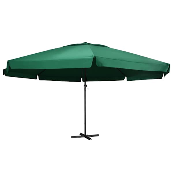 vidaXL aia p&auml;ikesevari alumiiniumpostiga, 600 cm, roheline