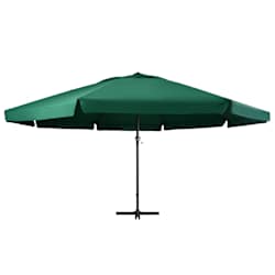 vidaXL haveparasol med aluminiumstang 600 cm gr&oslash;n