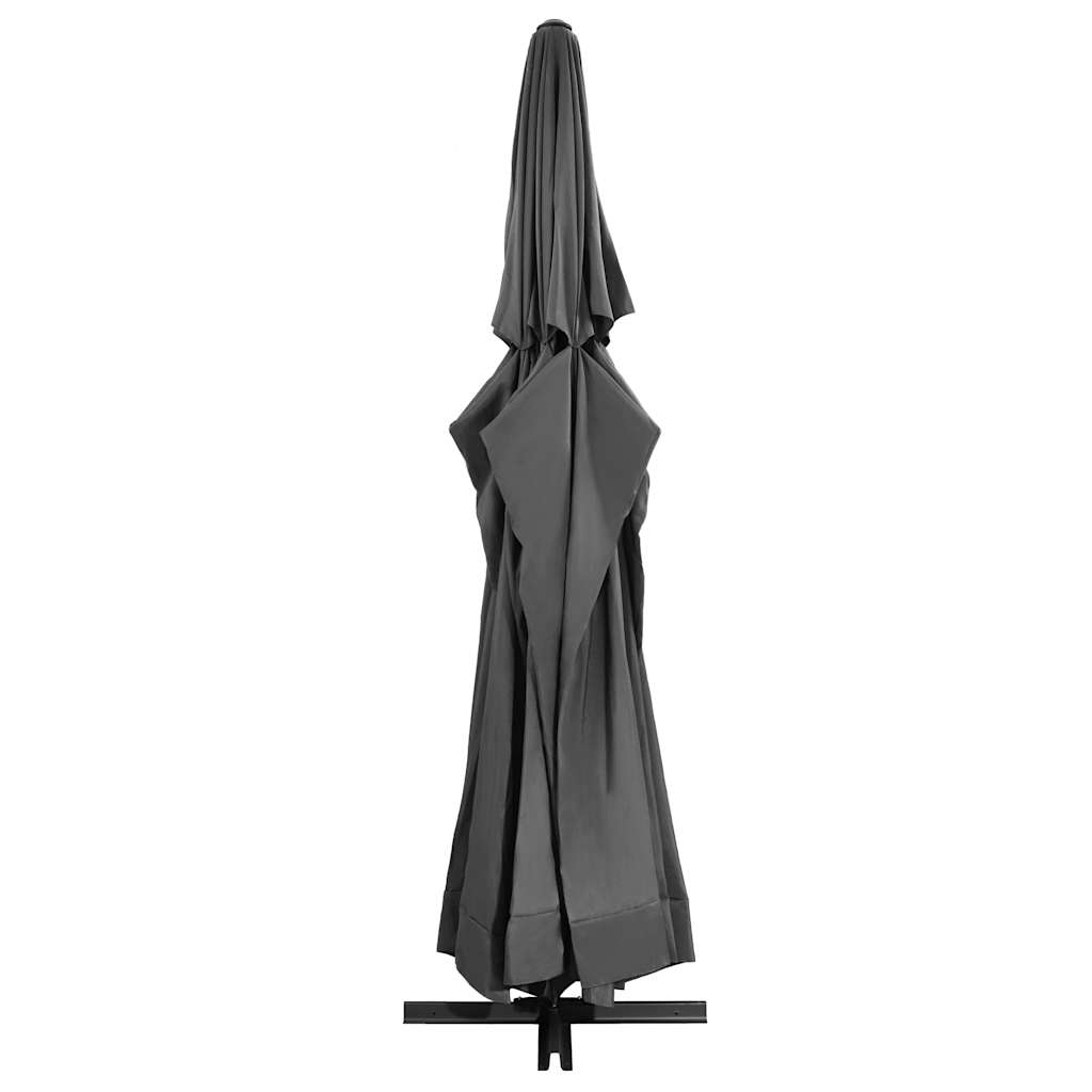 Thumbnail - vidaXL Sonnenschirm mit Aluminium-Mast 600 cm Anthrazit