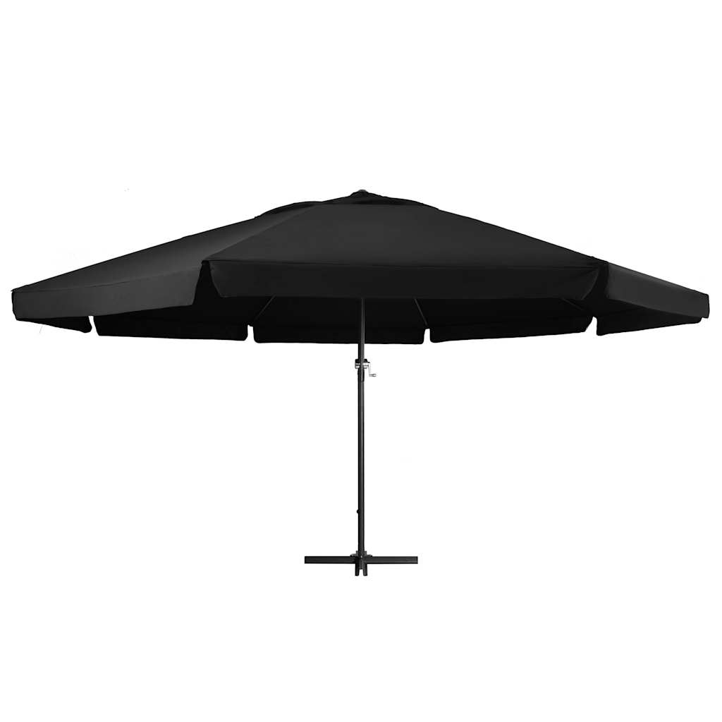 

vidaXL Parasol met aluminium paal 600 cm zwart