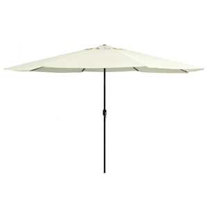 vidaXL aia p&auml;ikesevari metallpostiga 390 cm, liivabeež