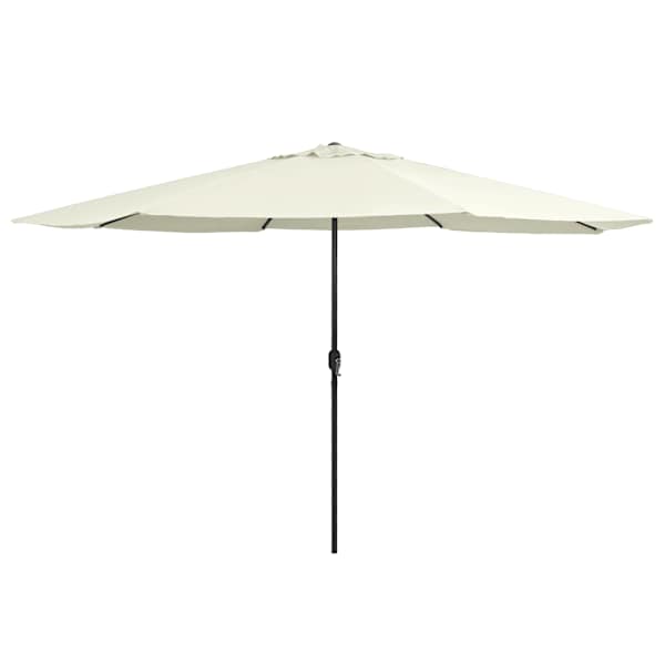 vidaXL aia p&auml;ikesevari metallpostiga 390 cm, liivabeež