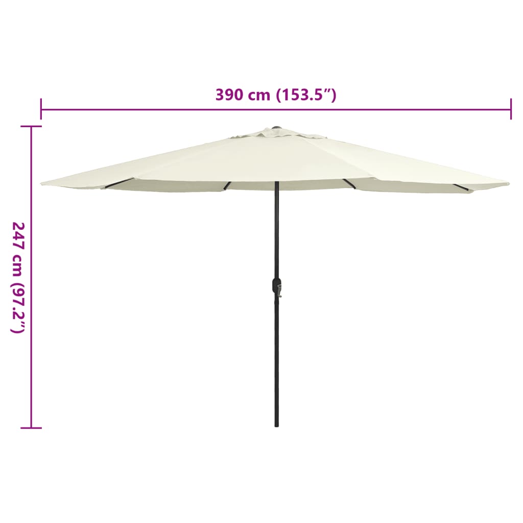 Garden Parasol with Crank Outdoor Patio Sunshade Umbrella Sun Shelter vidaXL - Picture 59 of 62