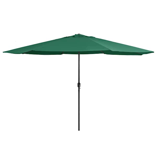 vidaXL aia p&auml;ikesevari metallpostiga 390 cm, roheline