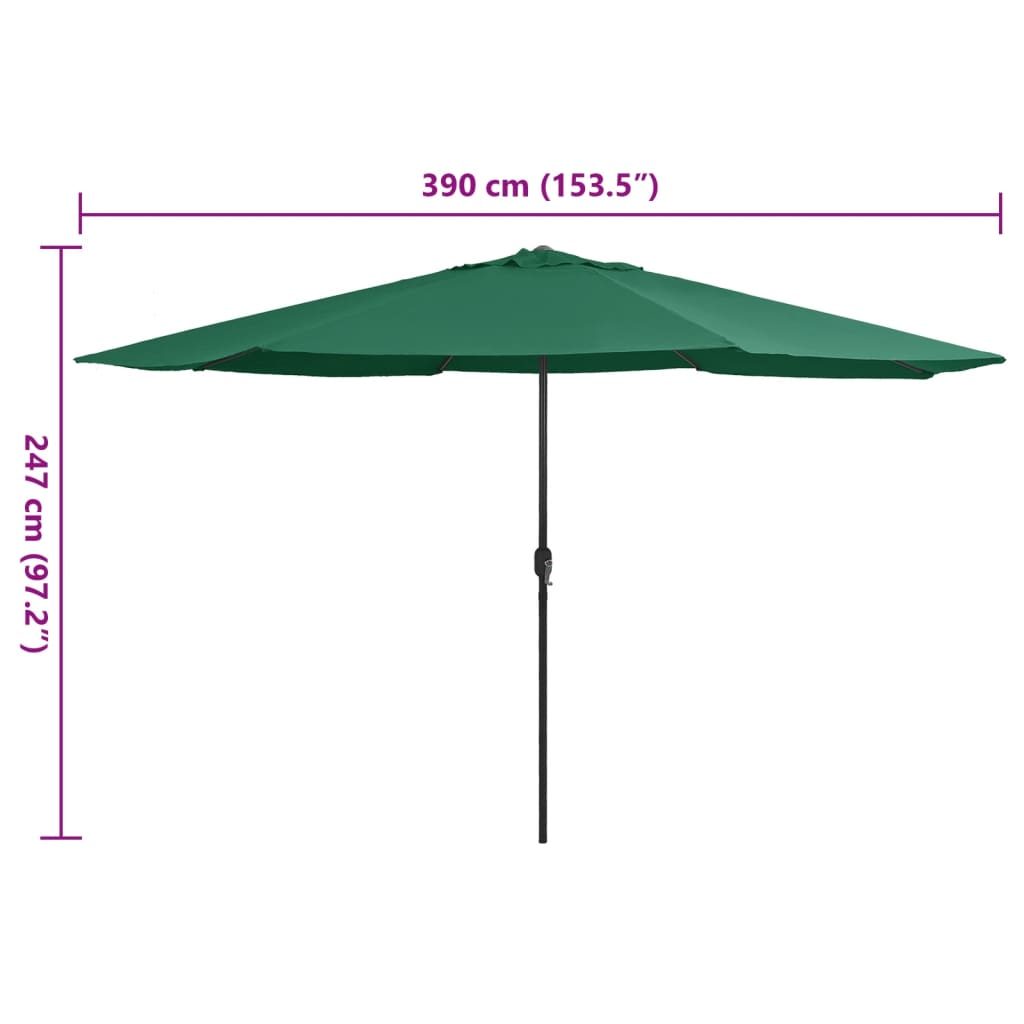 Garden Parasol with Crank Outdoor Patio Sunshade Umbrella Sun Shelter vidaXL - Picture 25 of 62