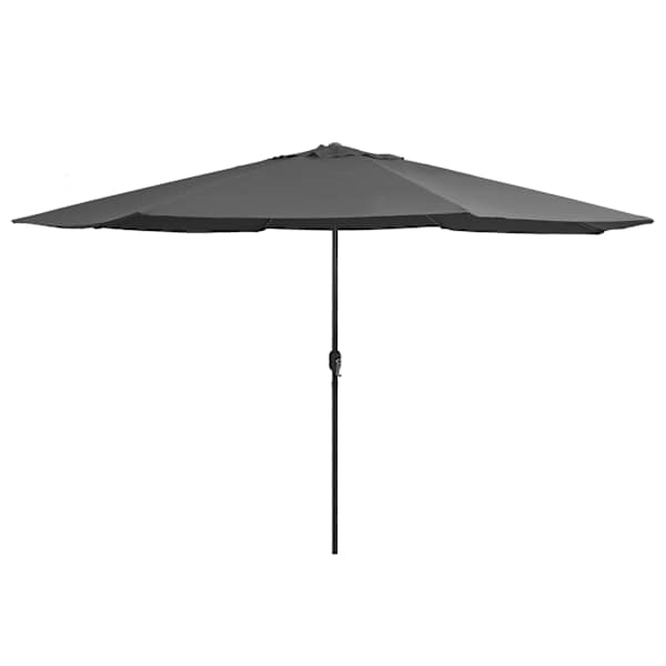 vidaXL aia p&auml;ikesevari metallpostiga 390 cm, antratsiithall