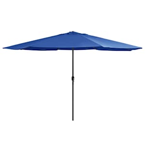 vidaXL aia p&auml;ikesevari metallpostiga 390 cm, taevasinine