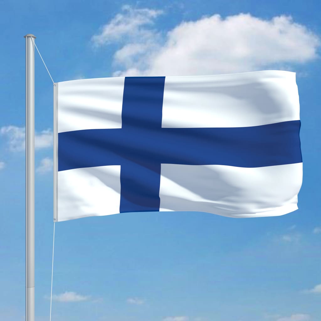 vidaXL Flaga Finlandii, 90x150 cm