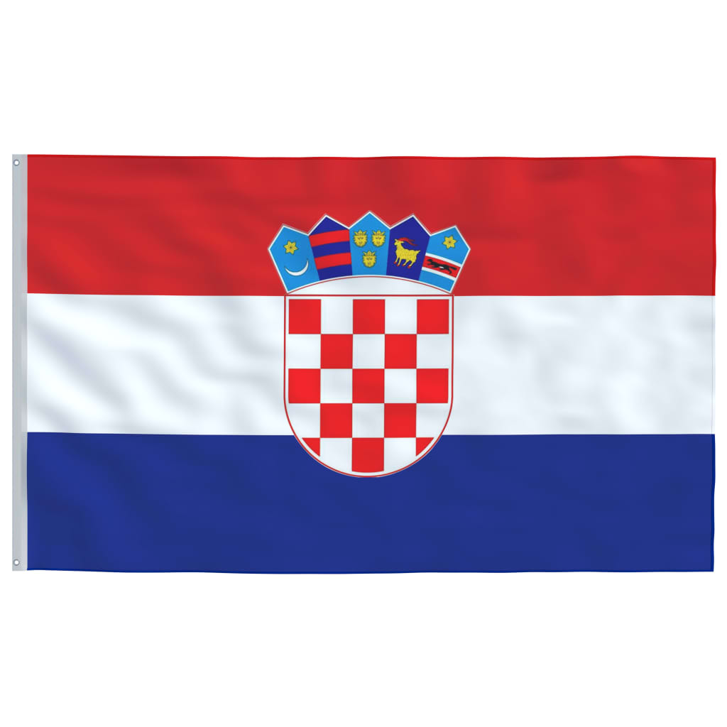 vidaXL Vlag Kroatië 90x150 cm