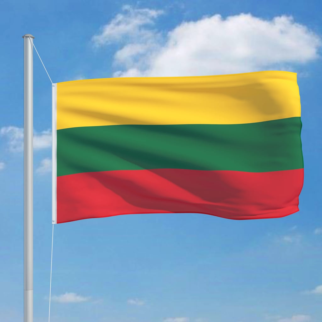 vidaXL Lietuvas karogs, 90x150 cm