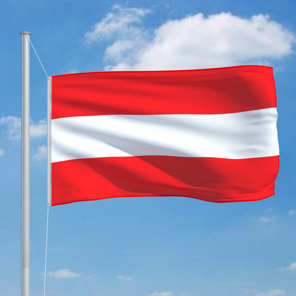 vidaXL Itävallan lippu 90x150 cm