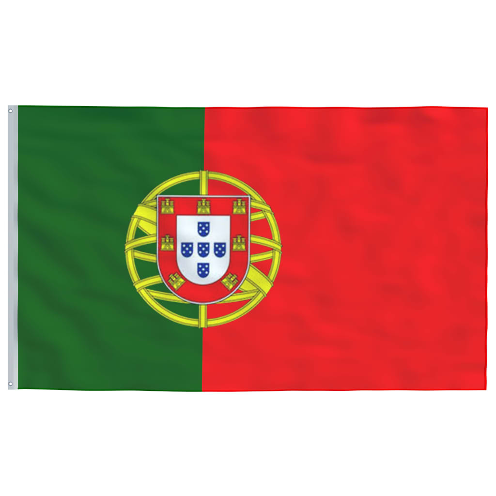 vidaXL Portugalská vlajka 90 x 150 cm