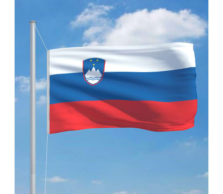 vidaXL Slovēnijas karogs, 90x150 cm