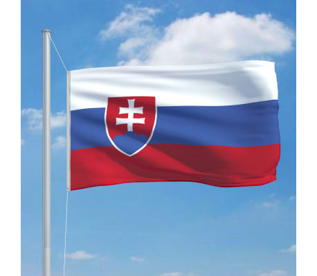 vidaXL Bandeira da Eslováquia 90x150 cm