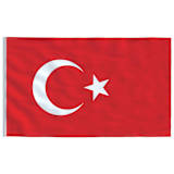 vidaXL Bandeira da Turquia 90x150 cm