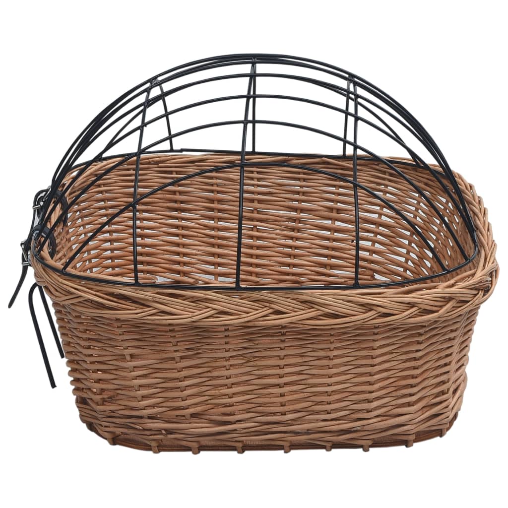 Cestino Anteriore Bici E Coperchio 50x45x35 Cm Salice Naturale VidaXL 17 width=274