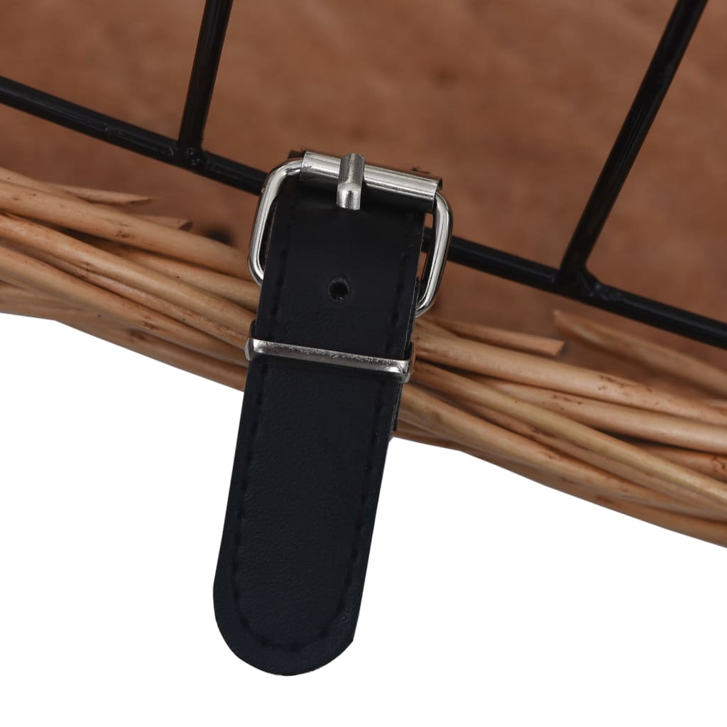Cestino Anteriore Bici E Coperchio 50x45x35 Cm Salice Naturale VidaXL 21 width=274