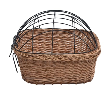 VidaXL 3-delige Kattenmandset Met Kussens 47x34x60cm Natuurlijk Wilgen
