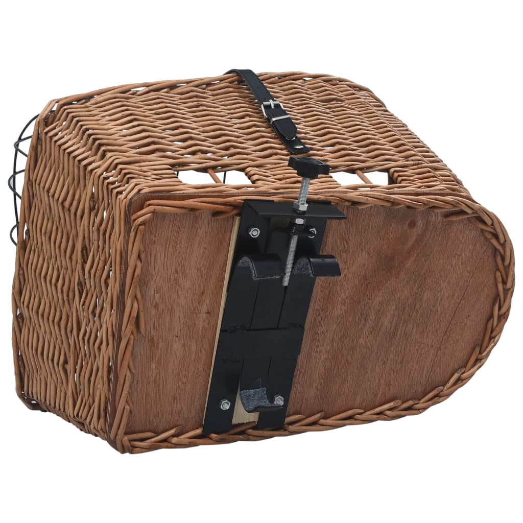 Panier Arrière De Vélo Avec Couvercle 55x31x36 Cm Saule Naturel VidaXL 16 width=274