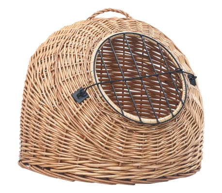 vidaXL Hondenmand 90 cm Wilgenhout Natuurlijk Hond Mand Huisdierenmand Manden