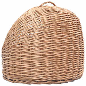 Přepravka pro kočku 60 x 45 x 45 cm přírodní vrba - obrázek 7