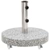 vidaXL p&auml;evavarju alus, graniit, 30 kg &uuml;mmargune, hall
