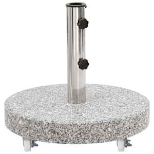 vidaXL p&auml;evavarju alus, graniit, 30 kg &uuml;mmargune, hall