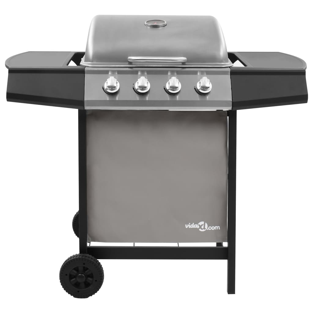 Thumbnail - vidaXL Gasgrill mit 4 Flammen Schwarz und Silbern
