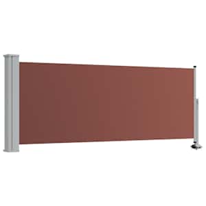 vidaXL lahtit&otilde;mmatav terrassi k&uuml;lgsein, 100 x 300 cm, pruun