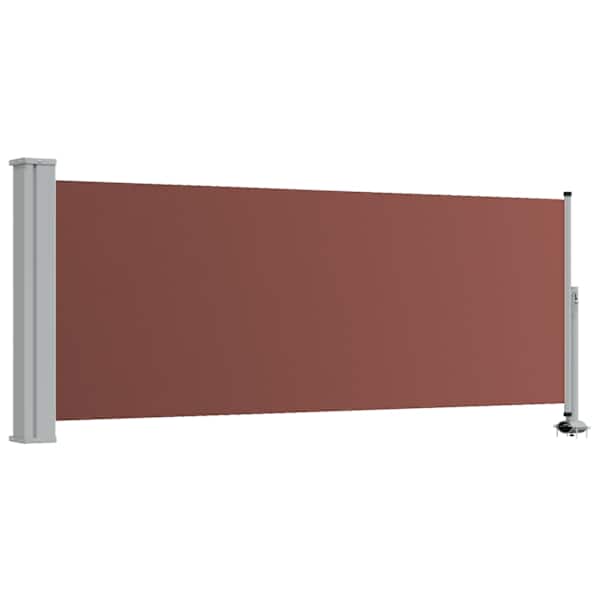 vidaXL lahtit&otilde;mmatav terrassi k&uuml;lgsein, 100 x 300 cm, pruun