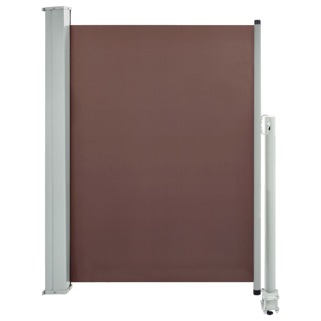 

vidaXL Patio Retractable Side Awning 39.4"x118.1" Brown