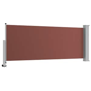 Zatahovací boční markýza / zástěna na terasu 100 x 300 cm hnědá - obrázek 7