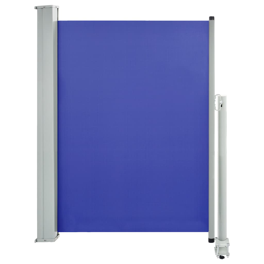 vidaXL Zatahovací boční markýza / zástěna na terasu 100 x 300 cm modrá