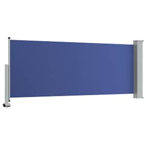 Zatahovací boční markýza / zástěna na terasu 100 x 300 cm modrá - obrázek 7