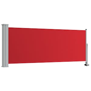 vidaXL lahtit&otilde;mmatav terrassi k&uuml;lgsein, 100 x 300 cm, punane