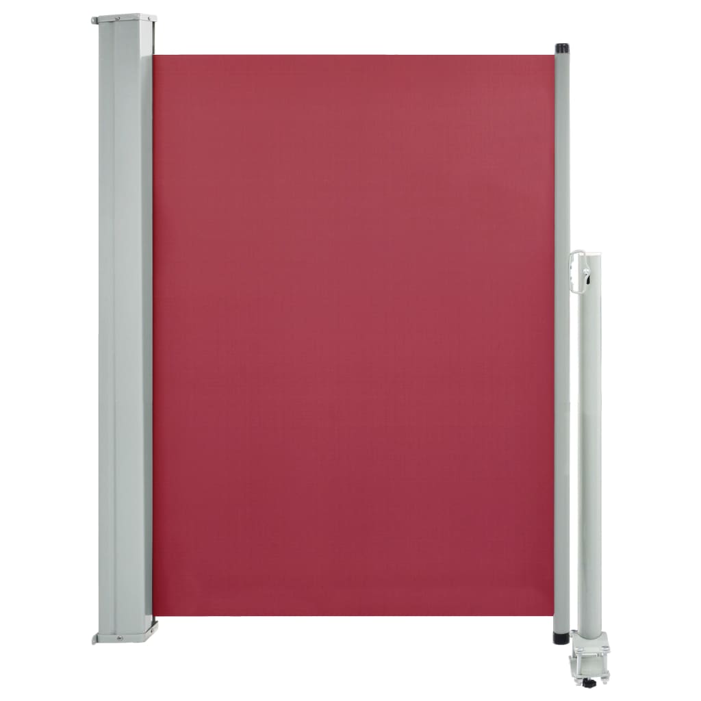 Image of vidaXL Patio Retractable Side Awning 100x300 cm Red