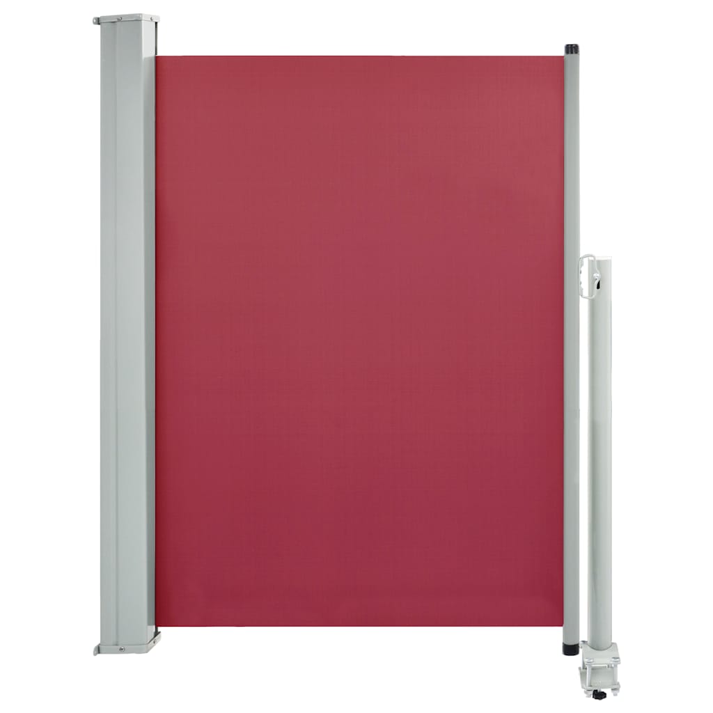 vidaXL Zatahovací boční markýza / zástěna na terasu 100x300 cm červená