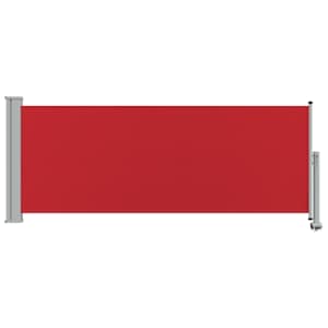 Zatahovací boční markýza / zástěna na terasu 100x300 cm červená - obrázek 5