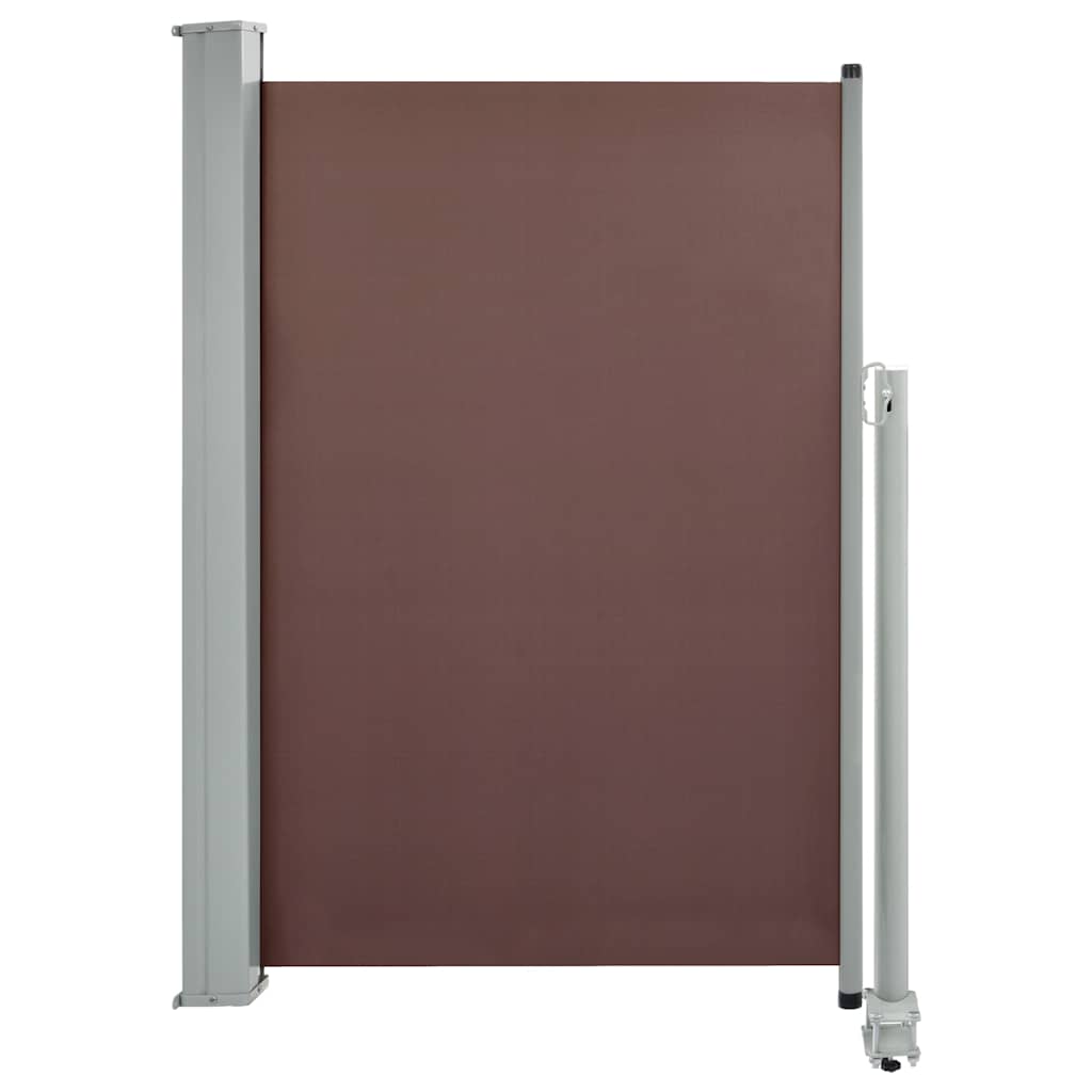 

vidaXL Patio Retractable Side Awning 47.2"x118.1" Brown