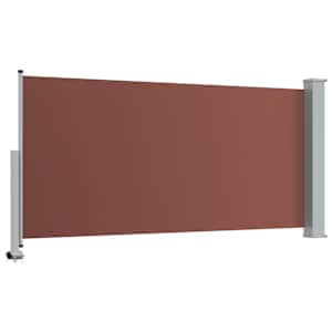 Zatahovací boční markýza / zástěna na terasu 120 x 300 cm hnědá - obrázek 7