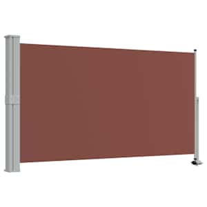 Zatahovací boční markýza / zástěna 140 x 300 cm hnědá - obrázek 2
