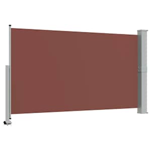 Zatahovací boční markýza / zástěna 140 x 300 cm hnědá - obrázek 7